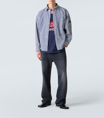 Chemise rayée en coton mélangé | Balenciaga