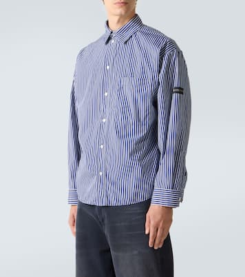Chemise rayée en coton mélangé | Balenciaga