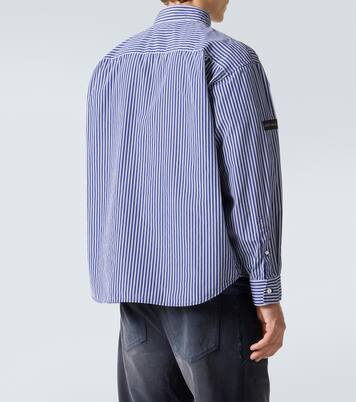 Chemise rayée en coton mélangé | Balenciaga