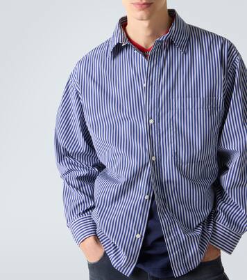 Chemise rayée en coton mélangé | Balenciaga