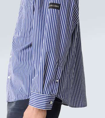 Chemise rayée en coton mélangé | Balenciaga