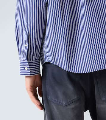 Chemise rayée en coton mélangé | Balenciaga