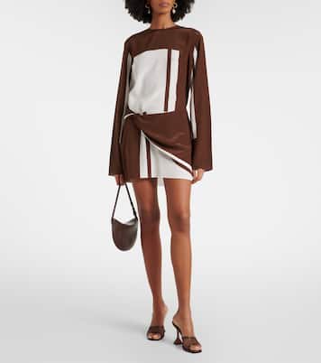 Minikleid aus Seidensatin | SIR