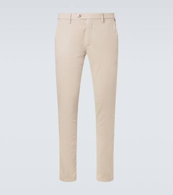 Cotton straight chinos | Canali