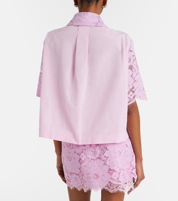 Camisa de encaje en mezcla de algodón | Patou