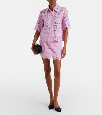 Camisa de encaje en mezcla de algodón | Patou