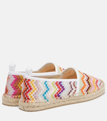 Elle Zigzag lamé espadrilles | Missoni