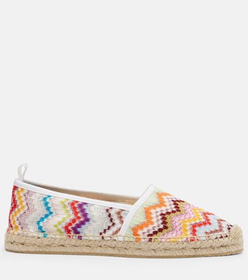 Elle Zigzag lamé espadrilles | Missoni