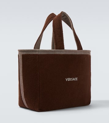Medusa cotton-terry jacquard tote bag | Versace
