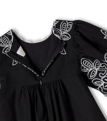 Besticktes Kleid aus Baumwolle und Leinen | Petite Amalie  