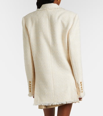 双排扣花呢西装式外套 | Balmain