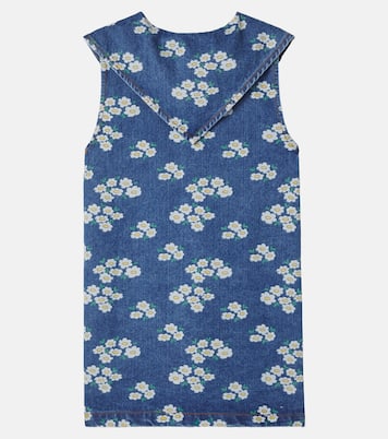 Robe chemise Blossoms en jean | Tinycottons