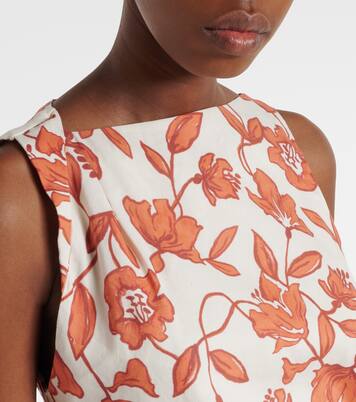 Chloe floral linen-blend minidress | SIR