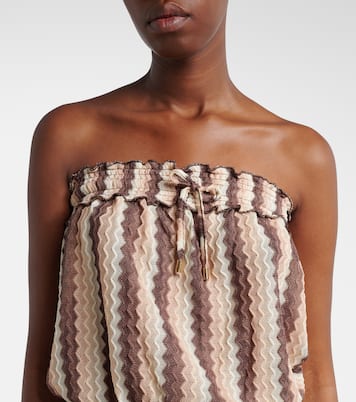 Isla strapless striped minidress | Melissa Odabash