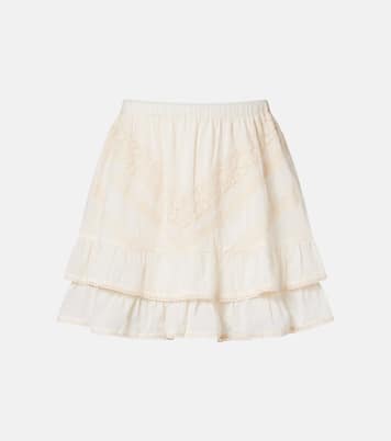 Minirock aus Baumwolle mit Spitze | Juliet Dunn