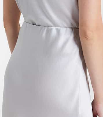 Barb satin miniskirt | Leset