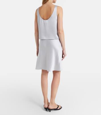 Barb satin miniskirt | Leset