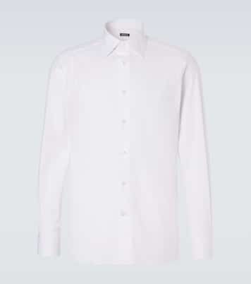 Camisa de popelín en mezcla de algodón | Zegna