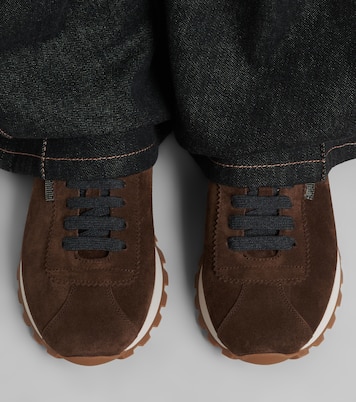 Zapatillas de ante con cuentas Monili | Brunello Cucinelli