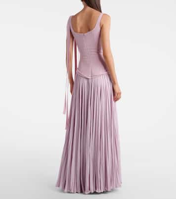 Ana crêpe and chiffon gown | Marmar Halim