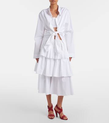 Blouse en popeline de coton | Alaïa