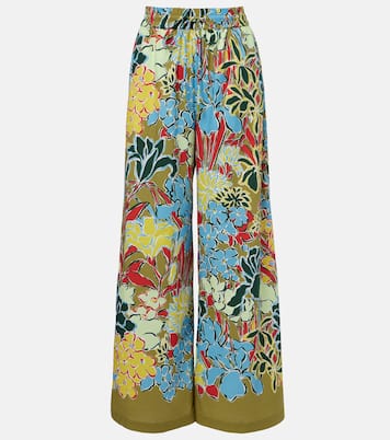 Solstice cotton-blend wide-leg pants | Alémais