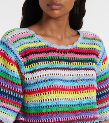 Crocheted cotton top | Ganni