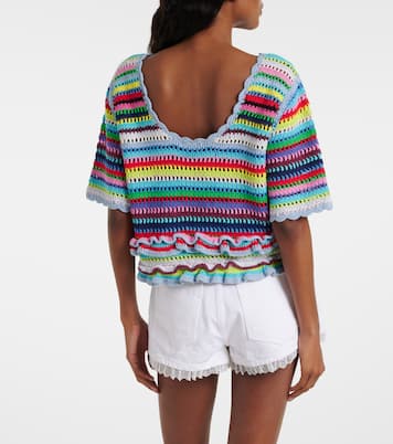 Crocheted cotton top | Ganni