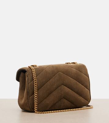 Borsa a spalla Loulou Mini in camoscio | Saint Laurent