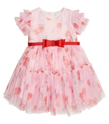 Baby printed tulle dress | Monnalisa