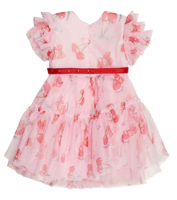 Baby printed tulle dress | Monnalisa