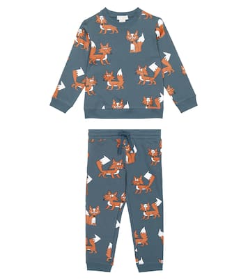 Printed cotton sweatshirt and sweatpants set | Stella McCartney Kids