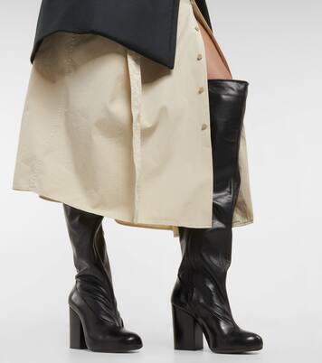 Overknee-Stiefel aus Leder | Lemaire