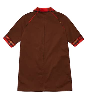 Embroidered motif cotton coat | Mini Rodini