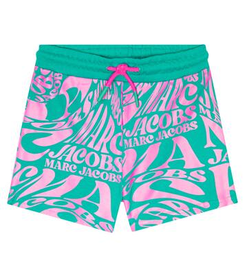 Logo printed cotton shorts | Marc Jacobs Kids