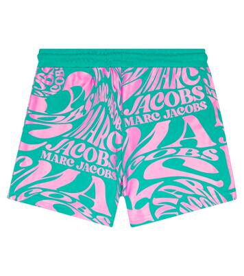 Logo printed cotton shorts | Marc Jacobs Kids