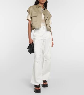 Pantalon ample Cargo Moon à taille haute | AG Jeans