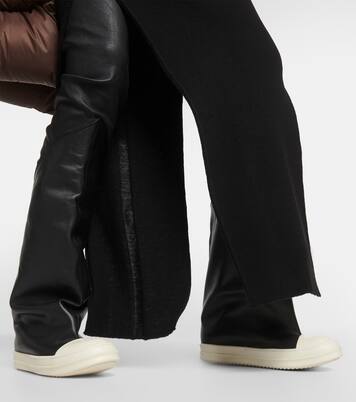 Overknee-Stiefel Oblique aus Leder | Rick Owens