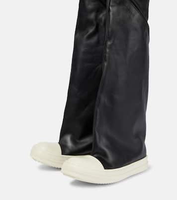 Overknee-Stiefel Oblique aus Leder | Rick Owens