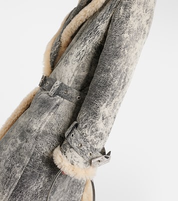 Shearling-lined leather coat | The Attico