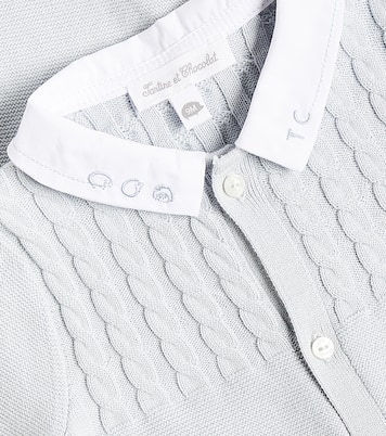 Baby cable-knit cotton onesie | Tartine et Chocolat