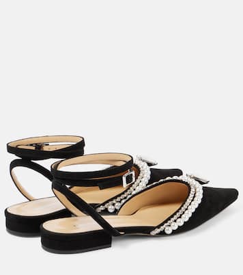 Diamond of Elizabeth suede flats | Mach & Mach