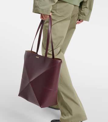 Puzzle Fold Medium leather tote bag | Loewe