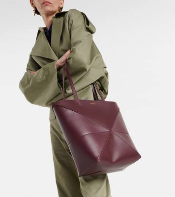 Puzzle Fold Medium leather tote bag | Loewe