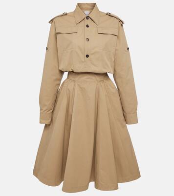 Cotton twill shirt dress | Bottega Veneta