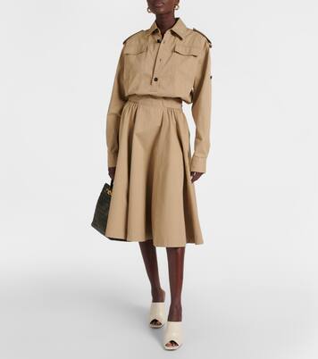Cotton twill shirt dress | Bottega Veneta