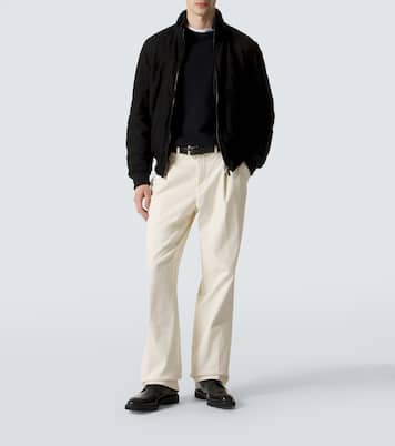 Suede bomber jacket | Thom Sweeney