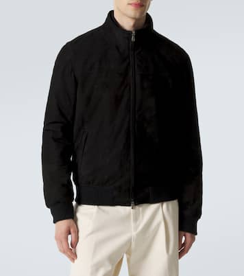 Suede bomber jacket | Thom Sweeney
