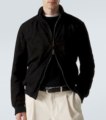 Suede bomber jacket | Thom Sweeney