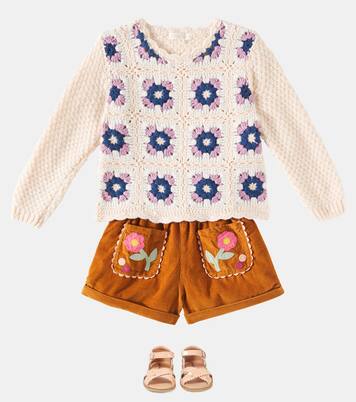 Alicia floral crochet sweater | Louise Misha